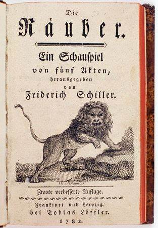 Titelseite zu Schillers Räuber