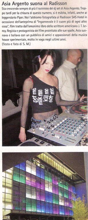 Asia Argento - Actress - Dj set  - All rights reserved  Fleming Roma