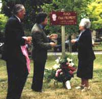 1998 - Inauguration de la Place Paul Froment à Floressas en présence du député-maire de Cahors M. Bernard Charles