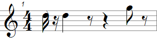 score with rests