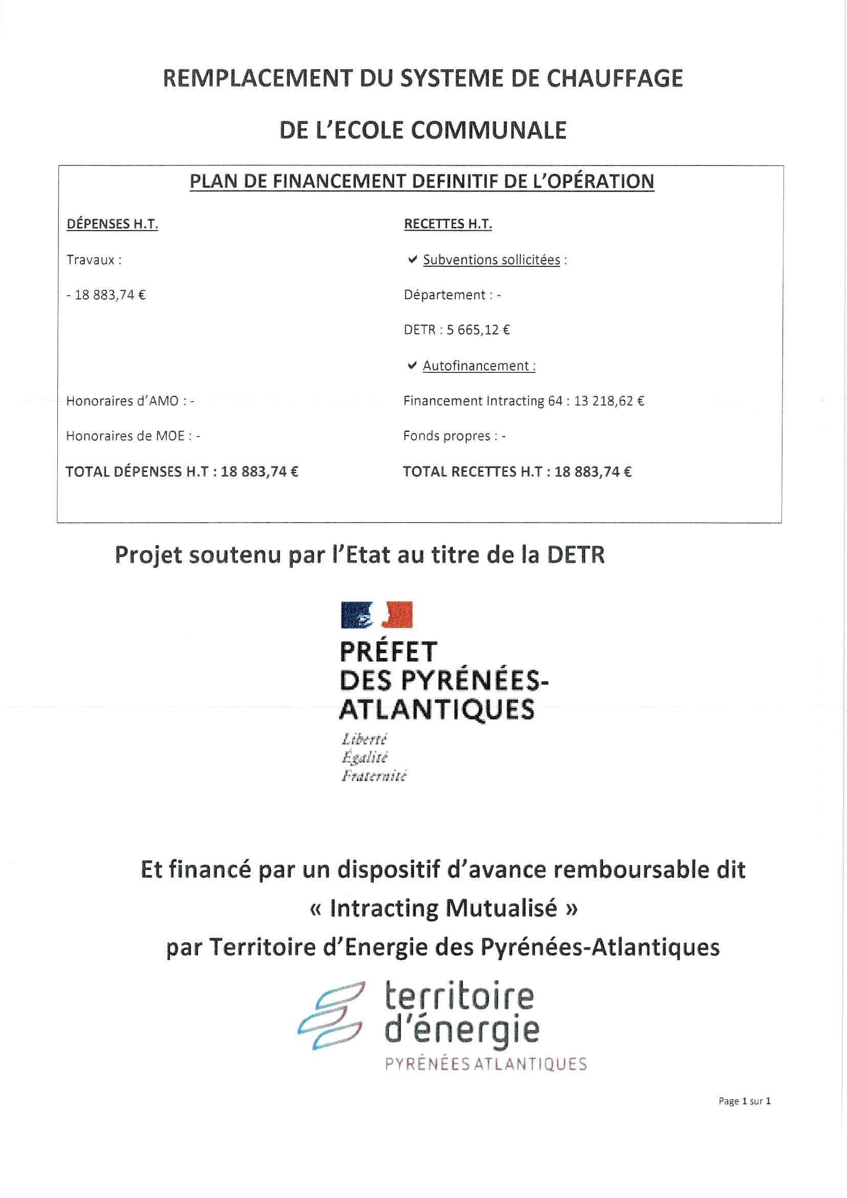 Les projets de la commune