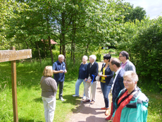 Die Jubilare im Naturerlebnisgarten