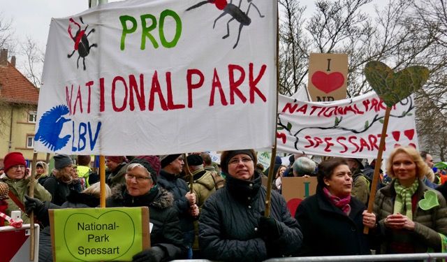 Der LBV zeigt Flagge: FÜR den Nationalpark