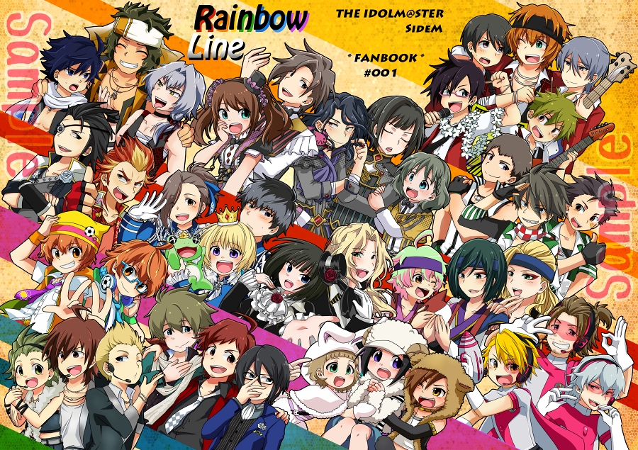 【Rainbow Line】オールキャラギャグの4コマ本です。／アイドルマスターSideM本／(B5/ｺﾋﾟｰ/24P/￥300)／表紙：梨地エンボス／遊び紙：有　2014.11.16発行