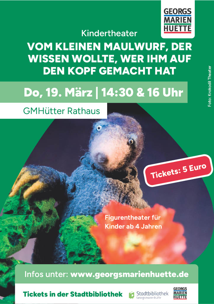 Kinder-Figurentheater "Vom kleinen Maulwurf..."
