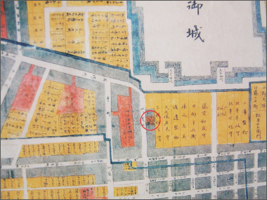 【慶長12年 家康在城当時駿府絵図】