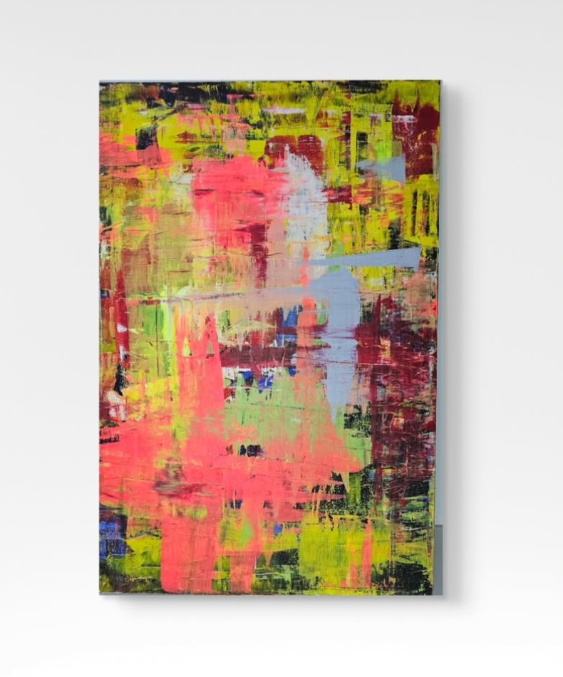 Ruhe & Erwachen 2023 Acryl on Canvas 100cm x 80cm