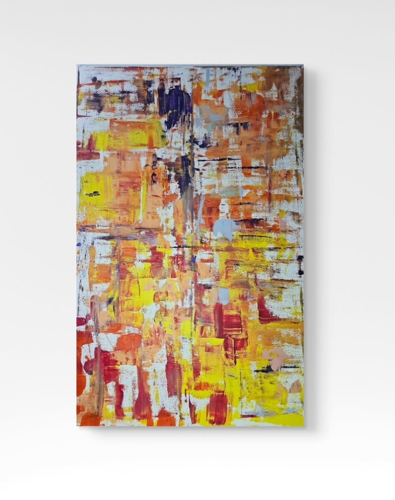 Zusammenspiel  2022 Acryl on Canvas 100cm x 80cm