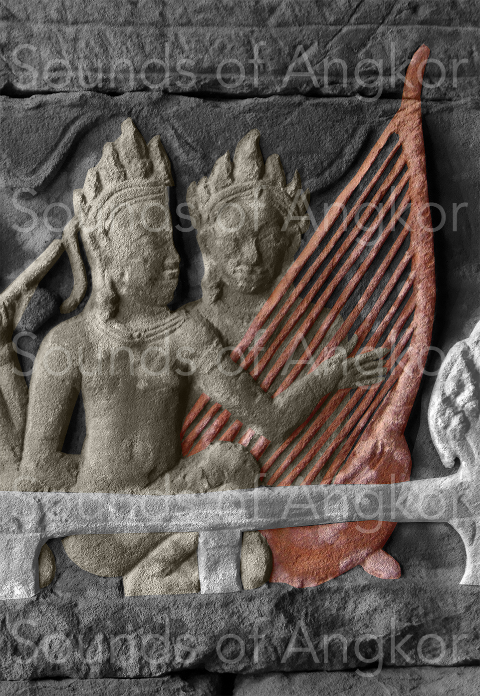 Harp, detail. © Patrick Kersalé 2009-2023.