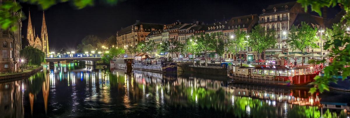 Strasbourg Quai des Pêcheurs - panoramique HDR - tirage 310mm X 860mm pleine feuille ou 200mm X 575mm avec marges - 180€ réf: straspan-007