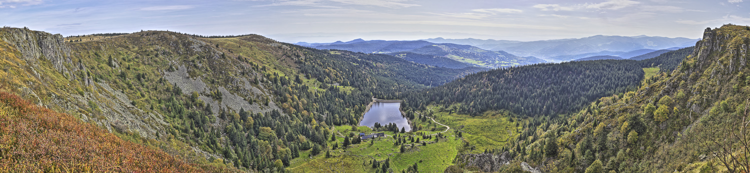 Vosges Lac du Forlet - panoramique HDR - tirage 290mm X 860mm pleine feuille ou 180mm X 575mm avec marges - 130€ réf: payspan-006
