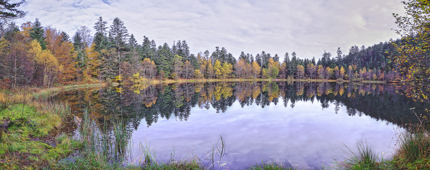 Vosges Lac de la Maix - panoramique HDR - tirage 310mm X 860mm pleine feuille ou 200mm X 575mm avec marges - 110€ réf: payspan-008