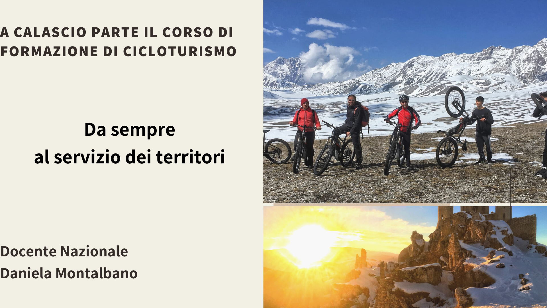 corso di cicloturismo nel cuore d'Abruzzo
