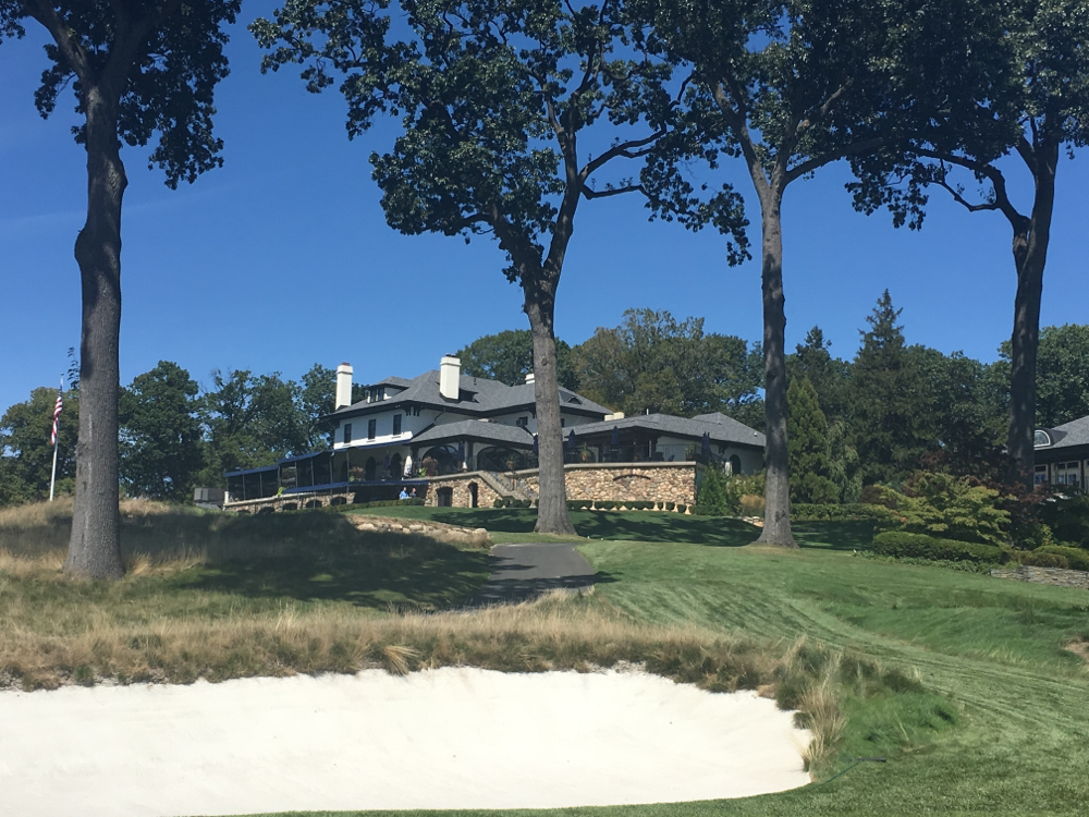 The Clubhouse at Arcola, from the 18th green