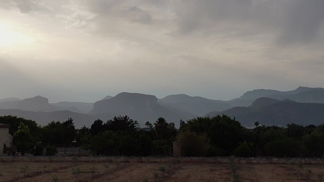 Abendstimmung auf der Finca