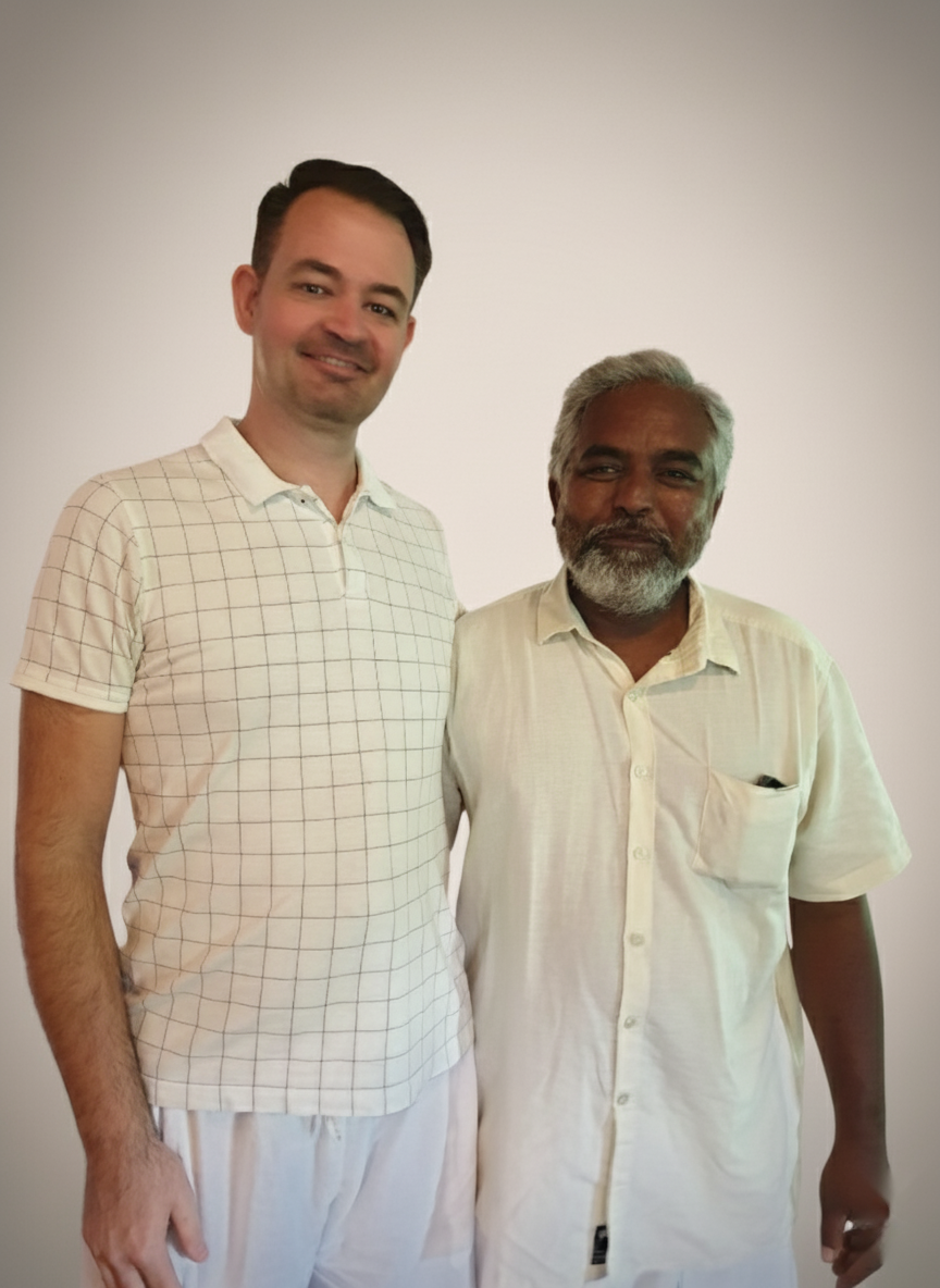 Volker with Siddha Pal Pandian