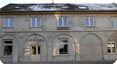 Die Fassade des Restaurants "Carpe Diem" zum Testzeitpunkt / Januar 2013