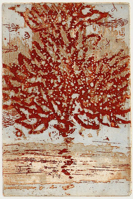 Isabelle Dansin- gravure - Arbre de vie - 15x10cm