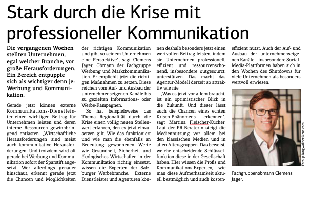 Salzburger Wirtschaft, 22.05.2020