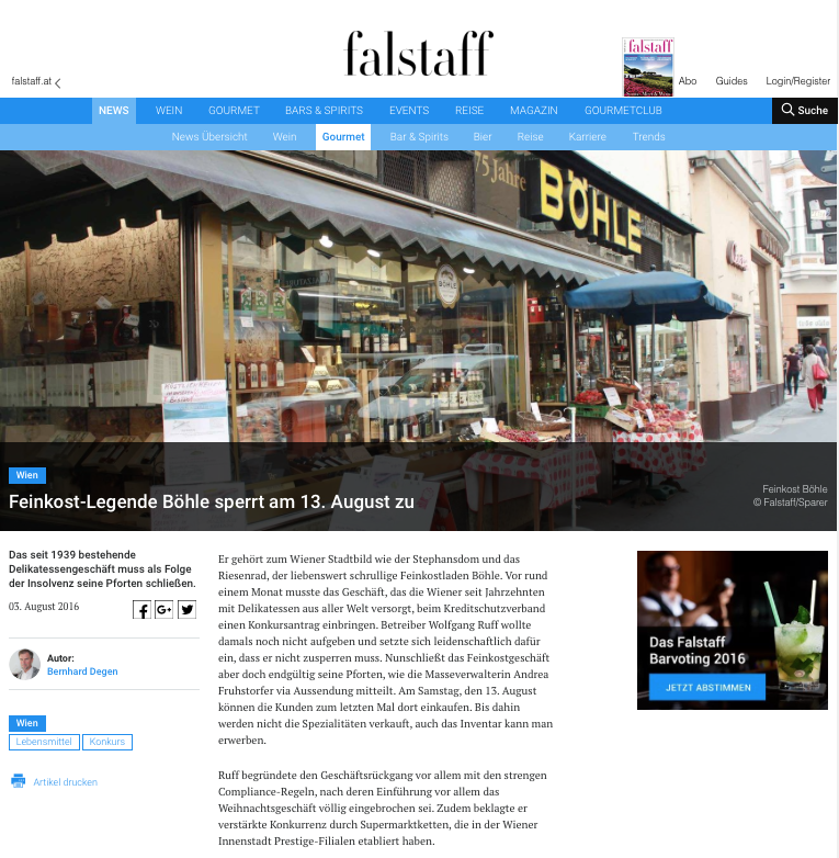 Artikel im Falstaff, 04. August 2016