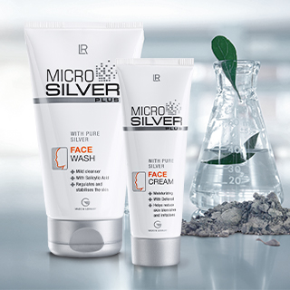LR Microsilver PLUS Gesichtspflegesystem mit Face Wash und Face Cream