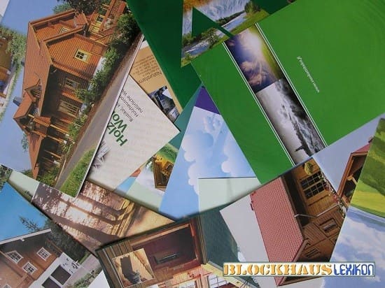 Kataloge - Typenhaus oder Architektenhaus -  Wohnhaus oder Gartenhaus - Werbung in Deutschland - Kataloge wie Sand im Meer - Blockhäuser - Holzhäuser - Preise - Bausatz