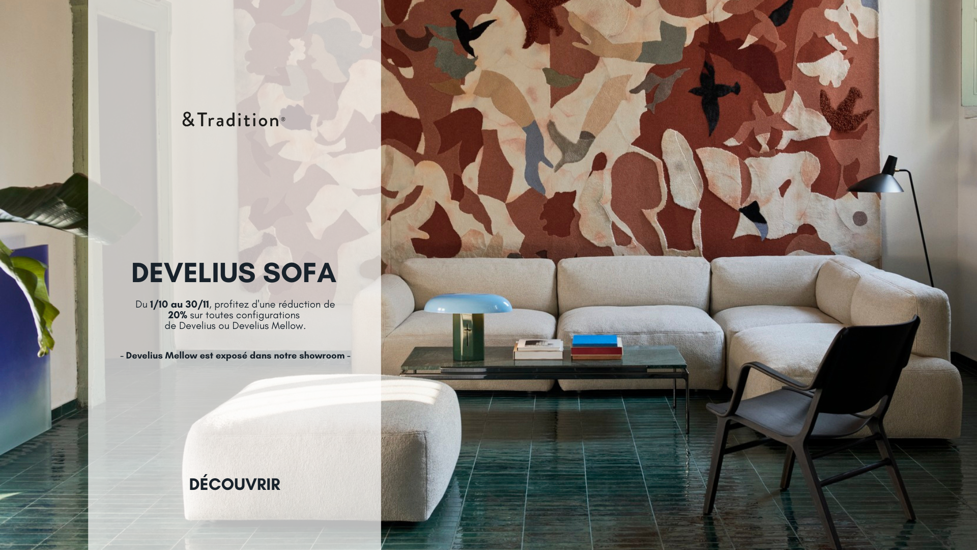 Remise exclusive sur le canapé Develius de &Tradition