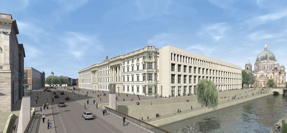 Berlin, Ostfassade des Humboldtforums, Entwurf Franco Stella, © Stiftung BS-HUF/Franco Stella