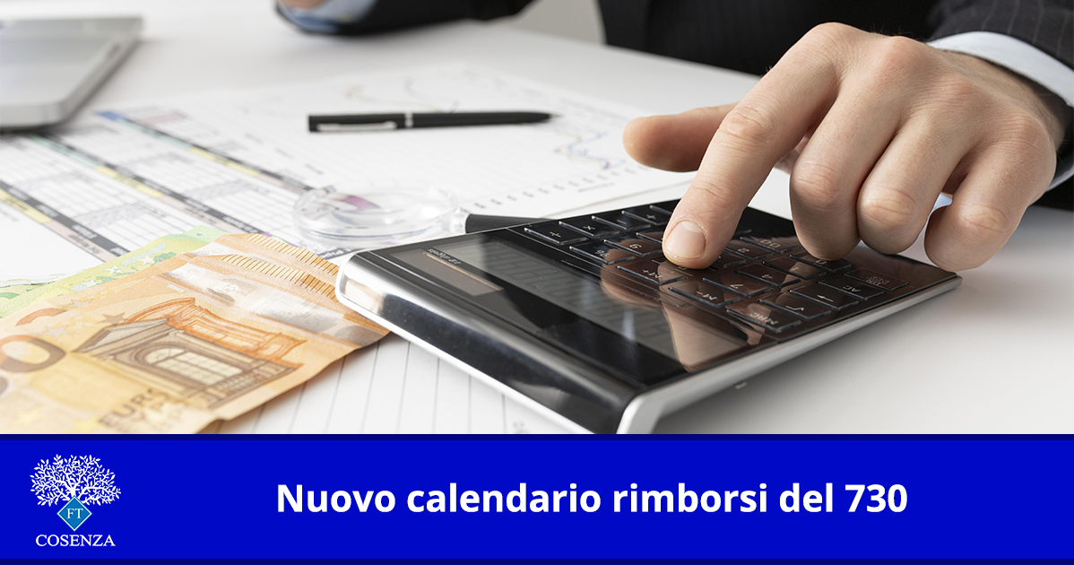 Nuovo calendario rimborsi del 730