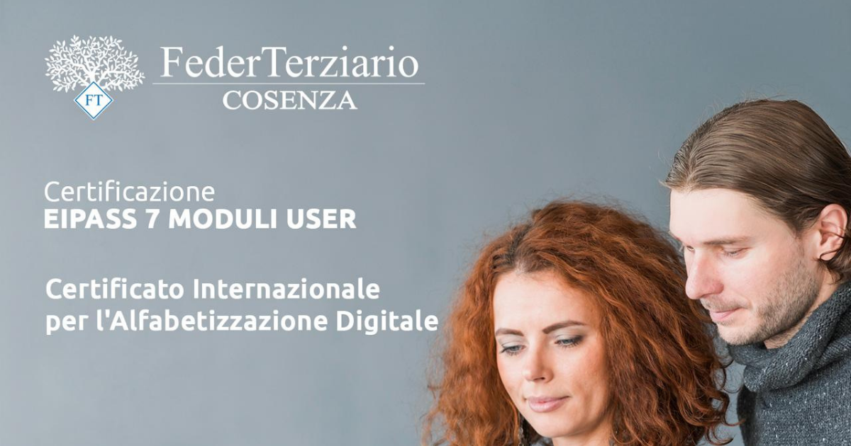 FORMAZIONE | EIPASS 7 MODULI USER e CERTIFICATO INTERNAZIONALE ALAFABETIZZAZIONE DIGITALE