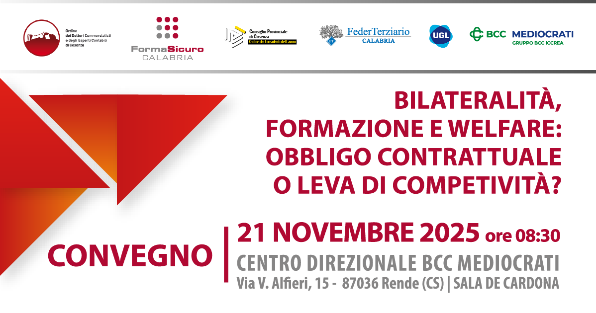 UN APPUNTAMENTO PER PROFESSIONISTI E IMPRESE!