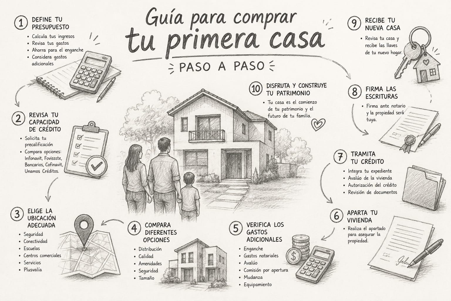 Guía para comprar tu primera casa paso a paso