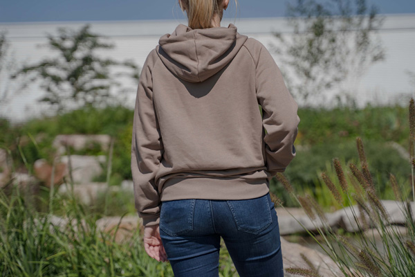 Hoodie „3D“ Rückansicht Damen