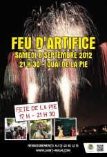 Feu d'artifice quai de la Pie 8/9/12 21h30