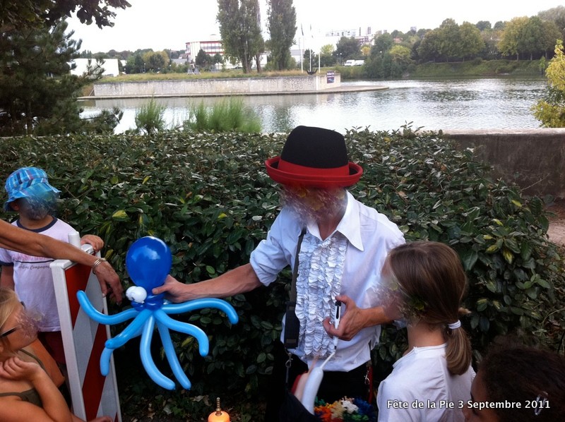 Pieuvre en ballons