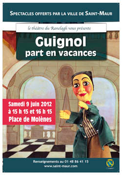 Guignol à Saint-Maur le Samedi 9 Juin 2012 à 15h15 et 16h15 place des Molènes