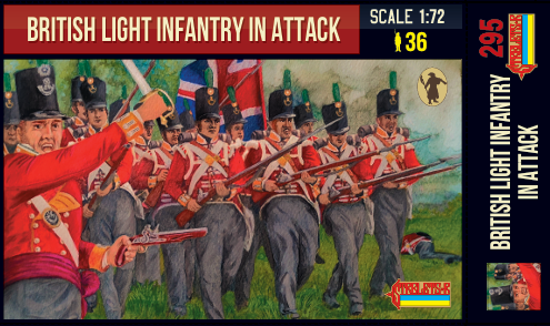 Strelets 295 British Light Infantry in Attack