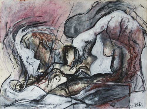 "Delphi", 2005 - Tusche/Acryl auf Papier, 60x40 cm