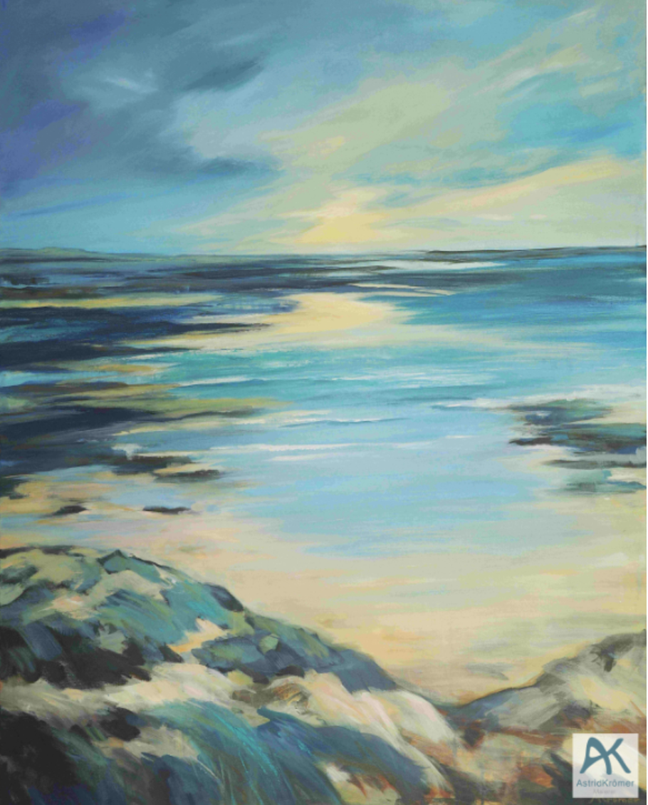 Astrid Krömer Malerei, Morgenlicht, Acryl auf Leinw., 2022, 80x100 cm