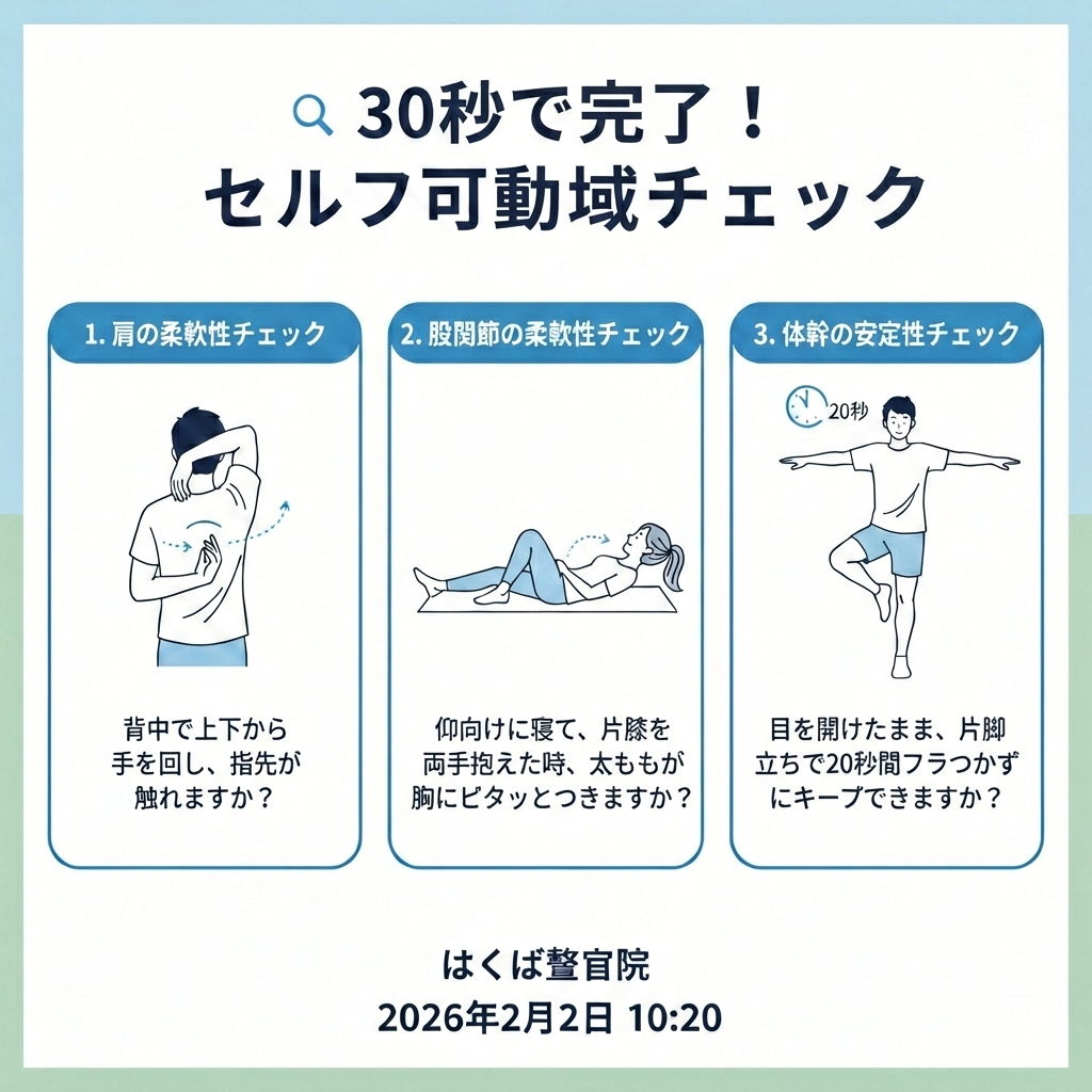 あなたの体は「動ける準備」ができていますか？｜はくば整骨院