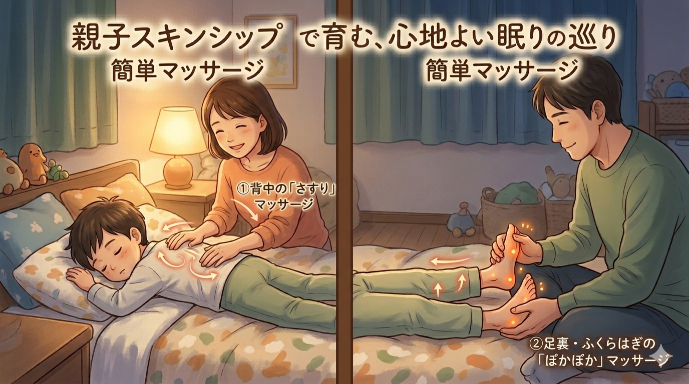 【子どもの睡眠】目の下のクマ・朝起きられない…親子のスキンシップで「巡り」を整える簡単ケア
