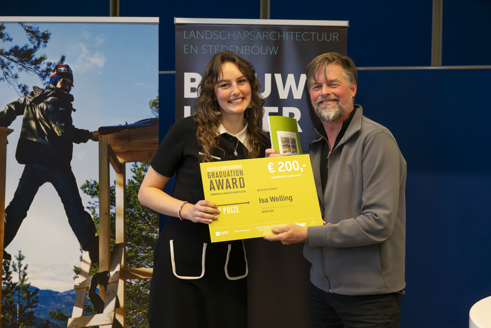 Bachelor Isa Welling van Saxion ontving de tweede prijs.