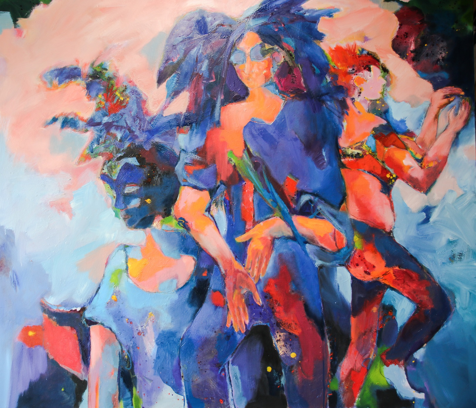 Karneval, 120 x140 cm