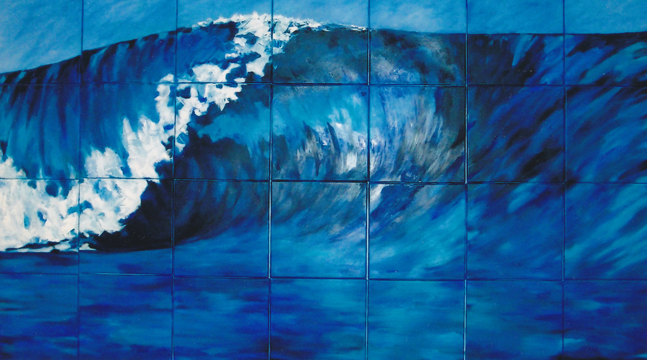 Surfer´s Paradise - 2002 - Öl / Lw - 28-tlg. 160 x 280 cm