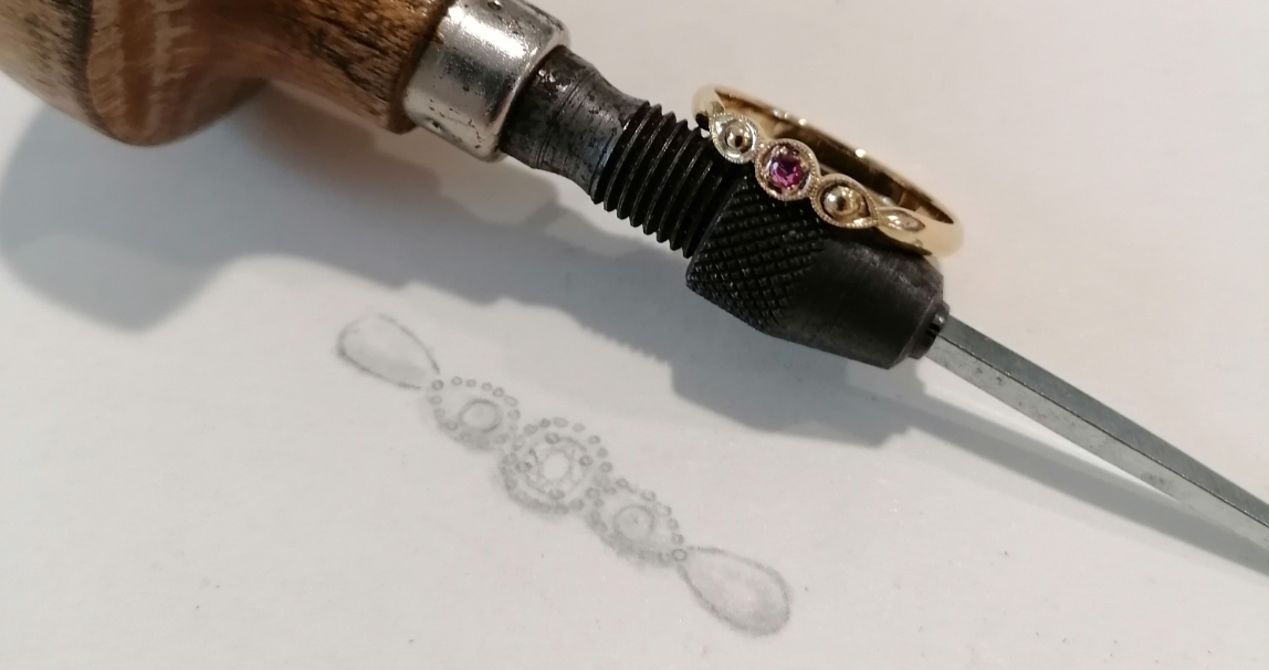 Bague mille grains