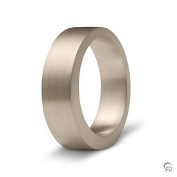 14 K Weißgold = 3.103,00 €, 18 K Weißgold = 3.645,00 €,6 mm, angeraut (auch in 8 mm erhältlich)