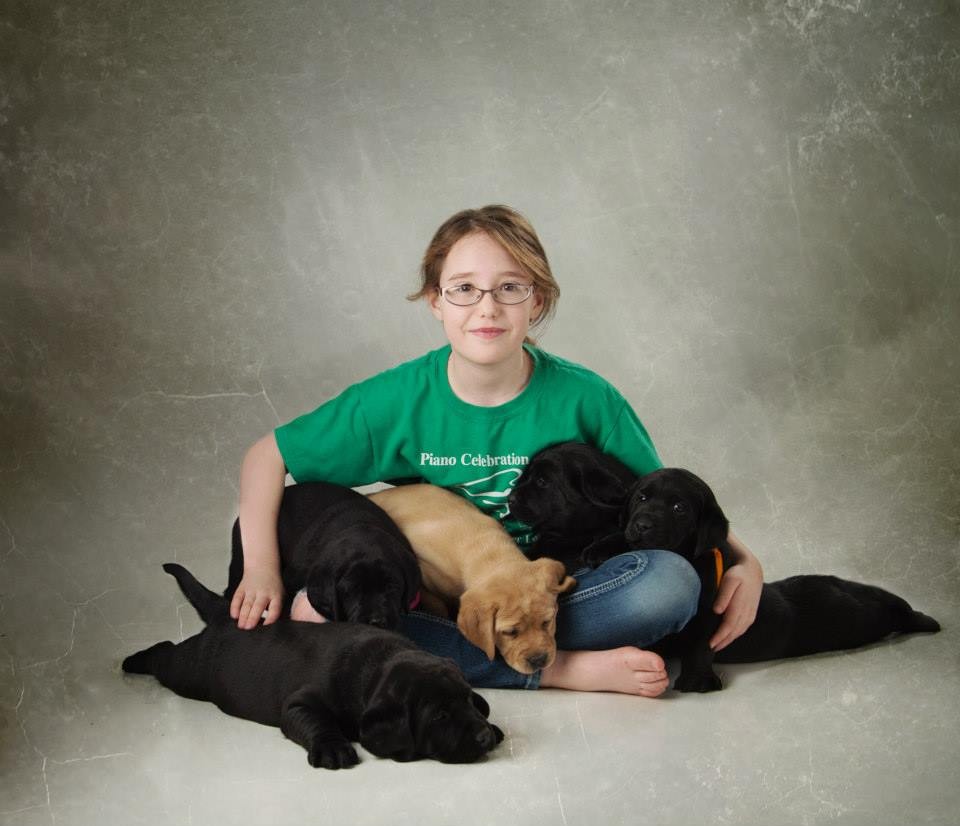 Jill & her siblings @ 6 weeks with photographer's daughter from Francescon Portraiture