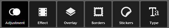 opciones automáticas de edición en Pixlr.