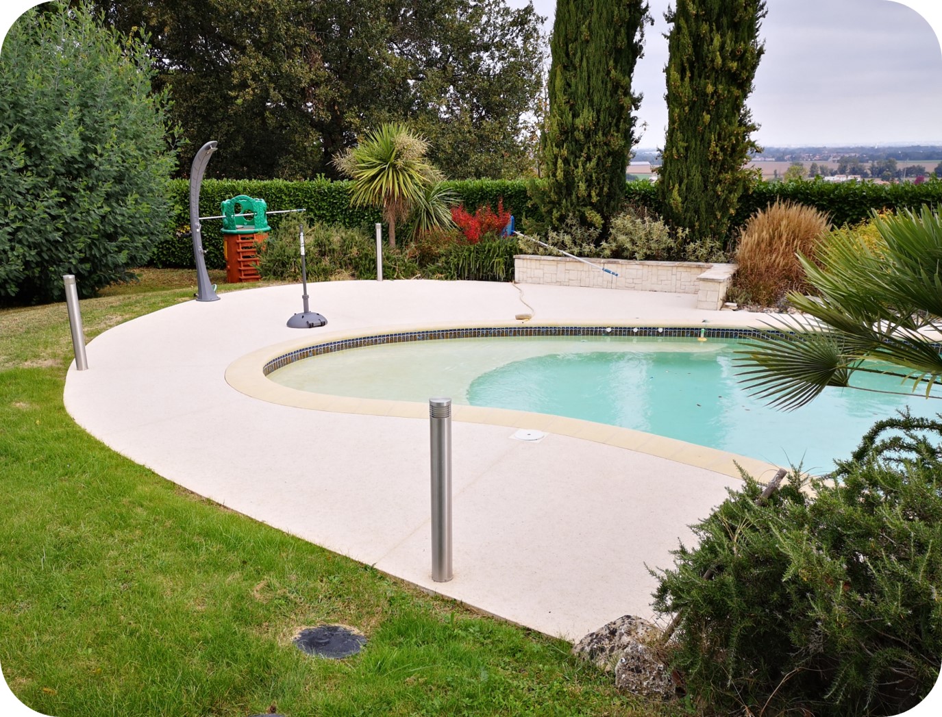 Rénovation de plage piscine et chemin piéton