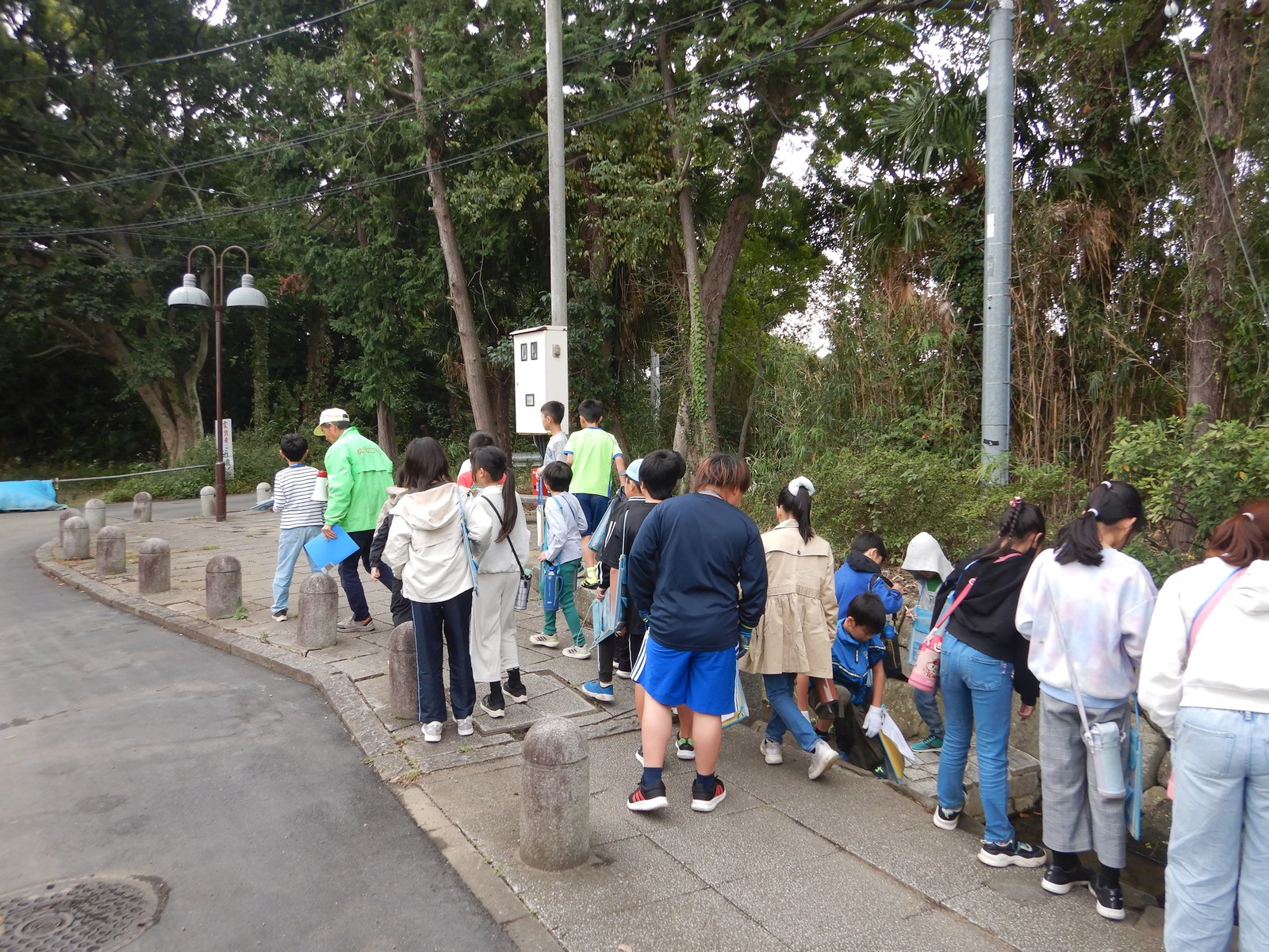 目久尻川ふるさと緑道_ポンプアップ場にて